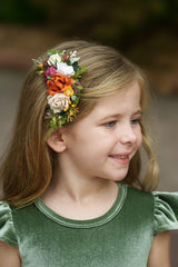 Sage Green Velvet and Tulle Flower Girl Dress