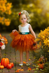 Cute as a Pumpkin - Girls Tutu Dress