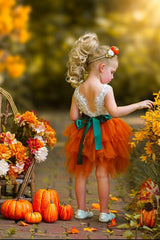 Cute as a Pumpkin - Girls Tutu Dress