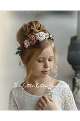 Floral Hair Wreaths on Grapevine / Wedding Hair Accessories