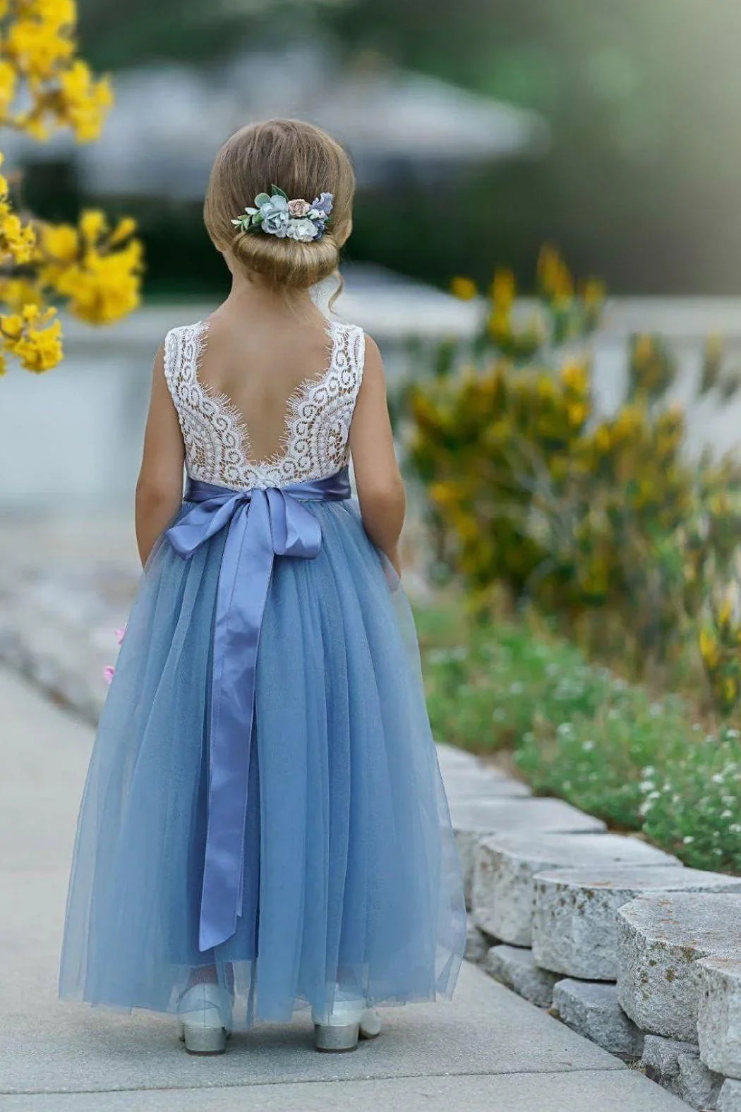 Tulle and Lace Flower Girl Dress