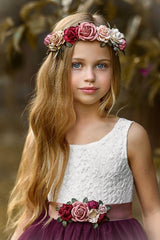 Floral Hair Wreaths on Grapevine / Wedding Hair Accessories