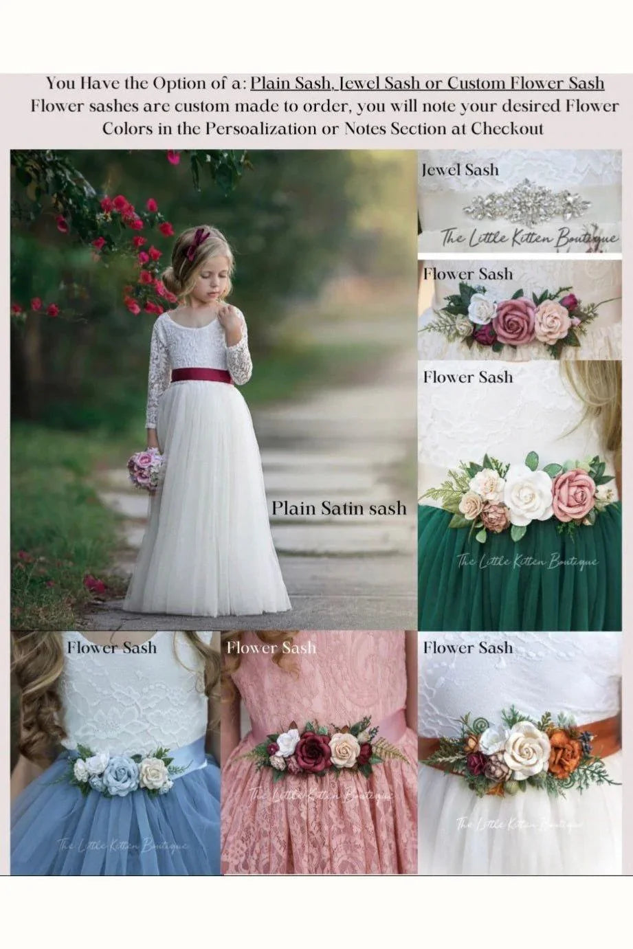 Fall Inspired, Long Sleeve Marigold Flower Girl Dress
